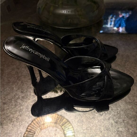 Jeffrey Campbell Symone Pointed Toe Slide Sandals - Picture 7 of 8